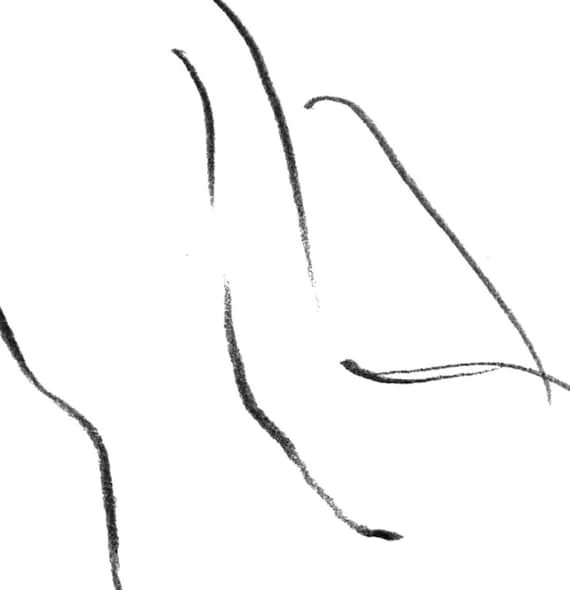 03r 02l Lesbian Art Minimaliste Dessin Au Crayon Dessin Noir Et Blanc Dart Imprimé Dart De Lart Original Par Ann Adams Ensemble De 2
