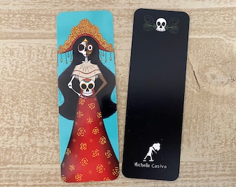Muerte Bookmark - Day of the Dead - Dia de los Muertos - La Catrina