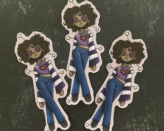 Voodoo Girl - Sticker - Halloween Goth Dark Fantasy