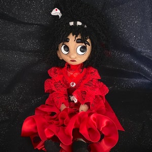 Lydia Deetz Art Doll - Gothic Dark Fantasy Halloween Burton Art Beetlejuice