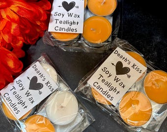 Death’s Kiss - Tea light candles set of 4