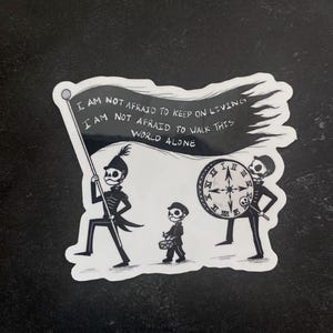 ブラックパレード - フェイマス・ラスト・ワーズ - 耐候性ビニールステッカー - パンク・ロック・エモ