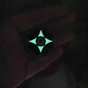 Little Odd Tarot Glow In The Dark Enamel Pin image 4