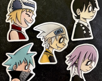Soul Eating Kids - Sticker Set - Vinyl Weatherproof - Anime