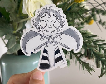 Love Hurts (Sketch) - Sticker - Weatherproof Vinyl - Cute Dark Whimsical Gothic Art