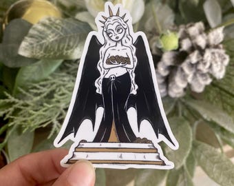 Muse - Weatherproof Vinyl Sticker - Gothic Romance Dark Fantasy Pinup