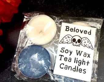 Beloved - Tea light candles set of 4