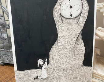 Day 22: Time - Original Pen and Ink Drawing