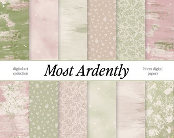 MÁS ARDIENTE - Drama histórico romántico Dibujado a mano Obra de arte digital Papeles abstractos Patrones Regencia Clipart Planificador Pegatinas