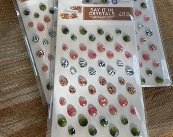 Bling Stickers Rhinestones NEW SIIC Magic Love Prima Marketing Say it in Crystals Gem Stickers 16-318 Magic Love Collection