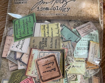 Tim Holtz Curator Idea-Ology Ephemera Snippets TH94152