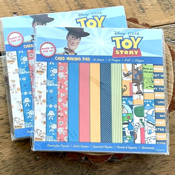 Creative World Of Crafts - 8 x 8 Card Making Pad - Toy Story