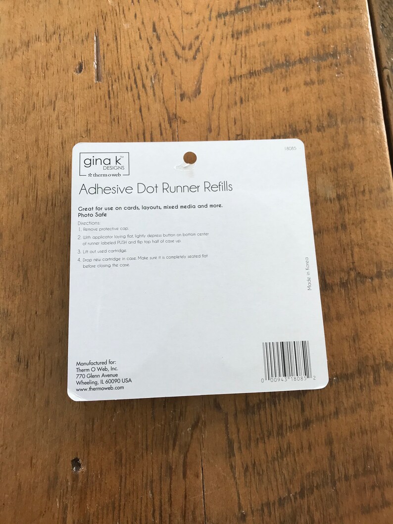 Gina K Adhesive Dot Runner Refill Pack by Thermoweb Etsy