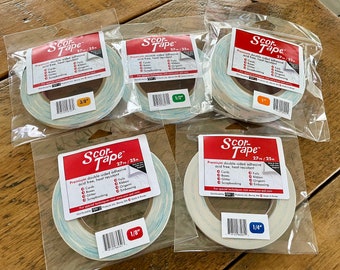 Scor Tape by Scor Pal- Offering Multiple Sizes from 1/8” to 1” in width