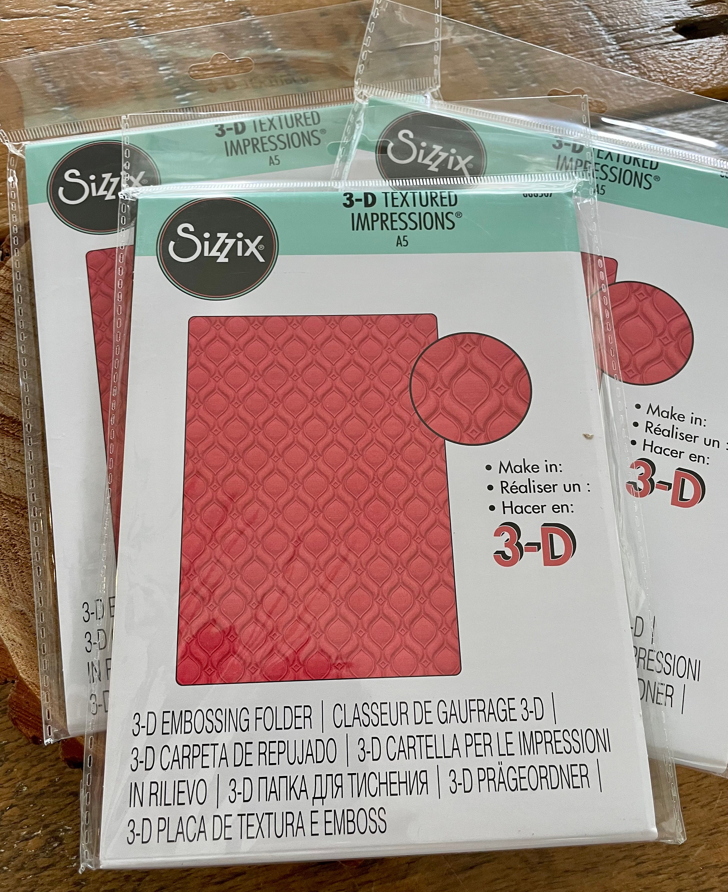 Sizzix 3-D Textured Impressions Embossing Folder - Mosaic Gems