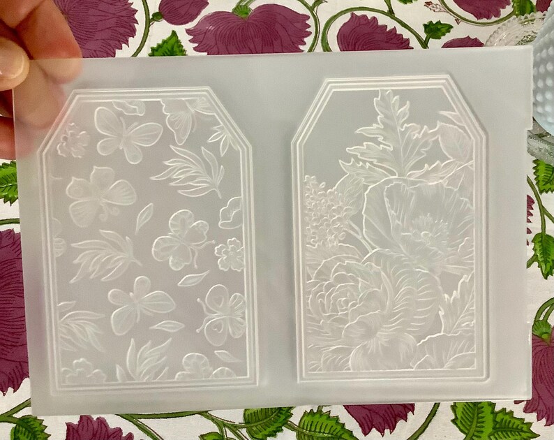 Floral Backgrounds 3D Embossing Folder Lisa Horton Crafts 5 X 7 - Etsy