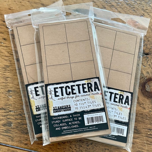 Mosaic Tiles (squares and rectangles)- Tim Holtz Etcetera Tiles Stamper’s Anonymous ETC019