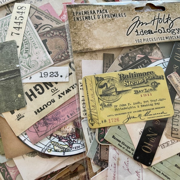 Memoir Ephemera Tim Holtz Idea Ology