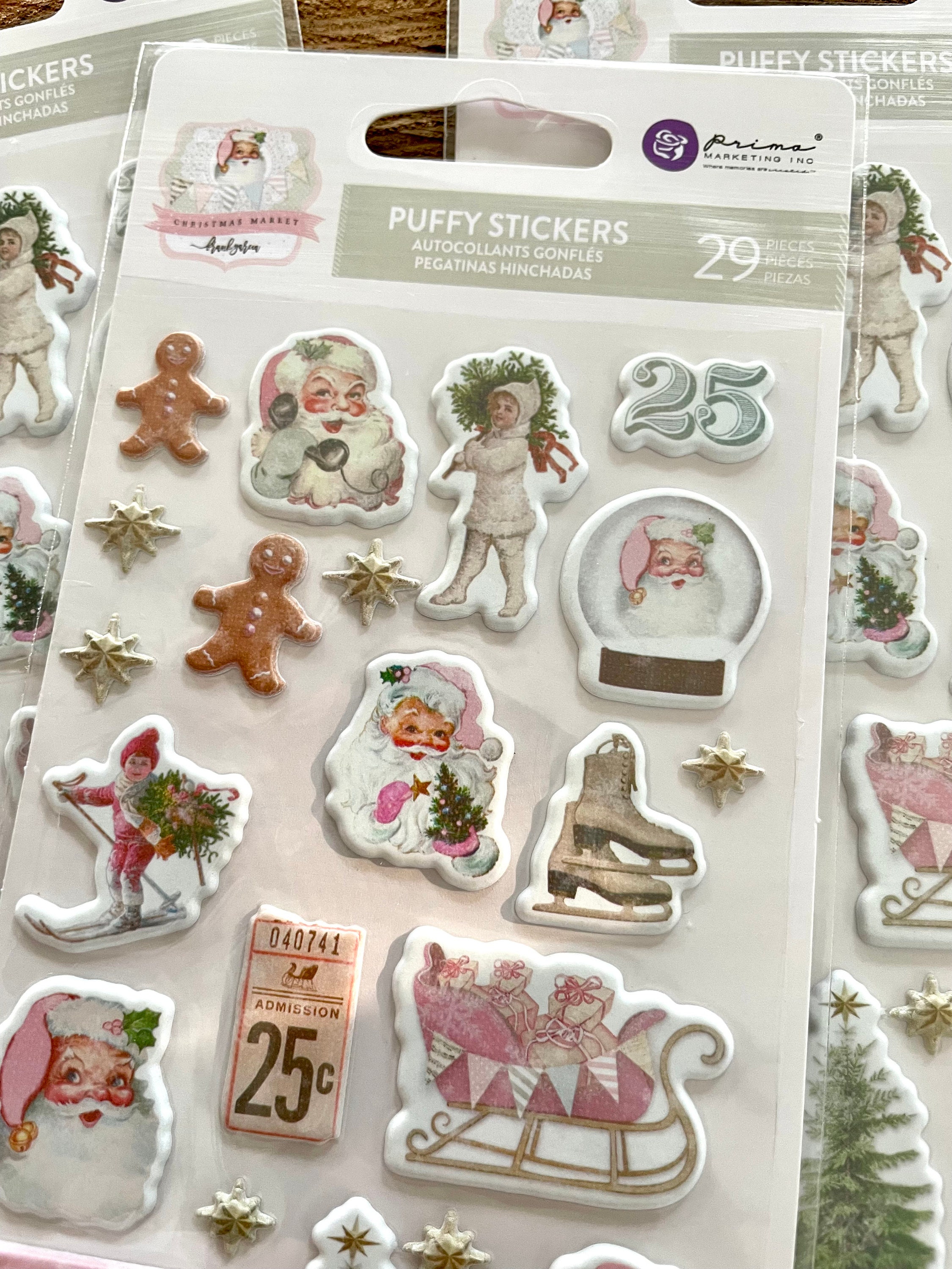 Prima Christmas Market by Frank Garcia Puffy Stickers Magical