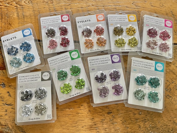 Standard Eyelets We R Memory Keepers Multiple Color Options to Choose From Metal Embellishments