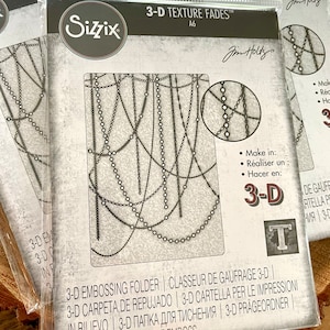 Sparkle Tim Holtz & Sizzix 3D Texture Fades Embossing Folder 666298 - Etsy