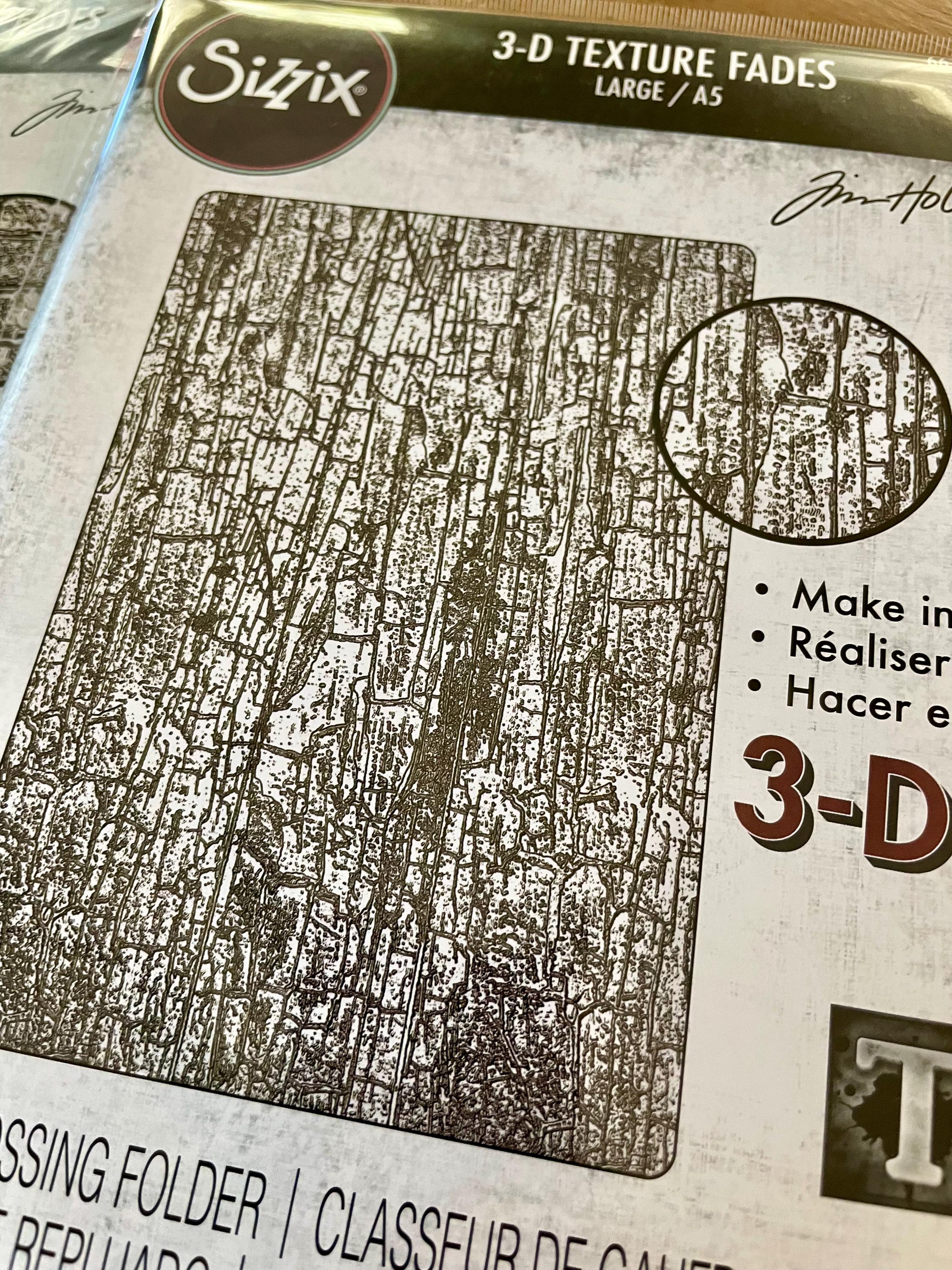 Choose Your Large A5 3D Texture Fades Embossing Folder Tim Holtz ...
