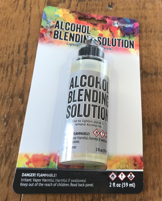 Rubbing Alcohol as Blending Solution with Alcohol Ink