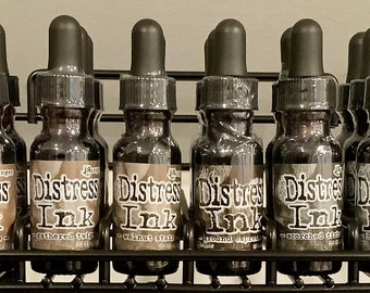 Browns - Black Soot Distress Ink Pad ReInker - Brown Black Colors Distress Ink Refill Tim Holtz Ranger Ink Choose Your Color