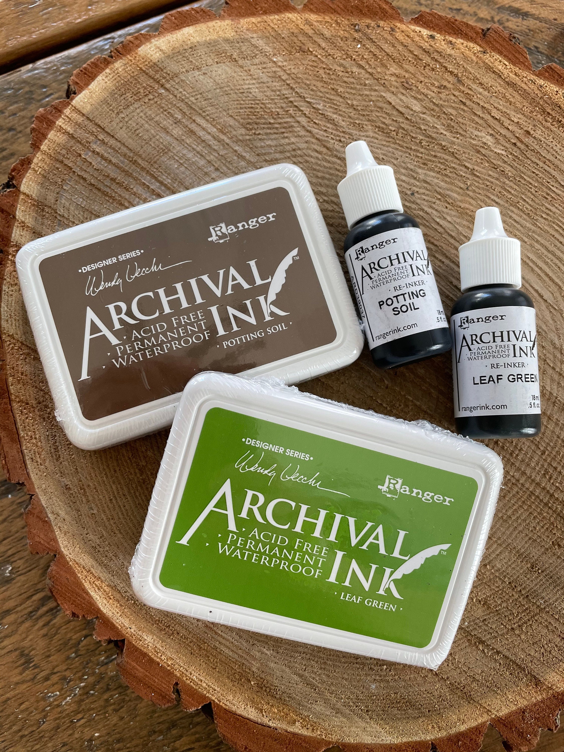 Potting Soil Archival Ink Pads and Ink Refills by Wendy Vecchi & Ranger Ink  