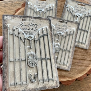 Gothic Gates Tim Holtz Idea-Ology Metal Gothic Gates Halloween TH94343