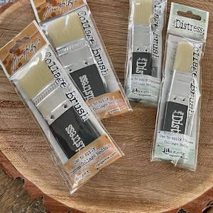 Set Pennelli Collage Tim Holtz Distress - 3 Pezzi (3/4", 1-1/4", 1-3/4"), Per Craft E Fai-Da-Te