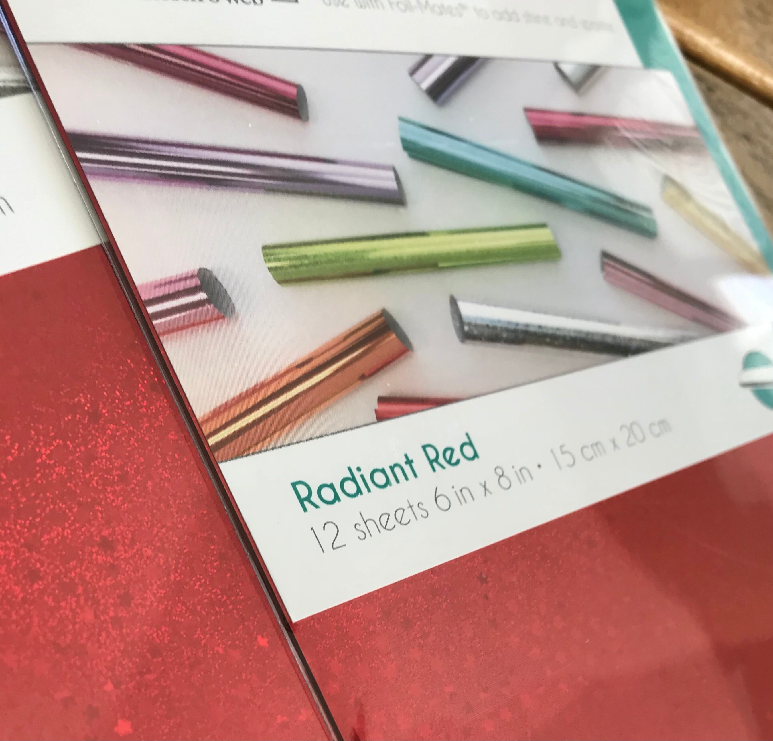 Gina K Designs Fancy Foil 6 x 8, 12 Pack - Radiant Red - 20280523