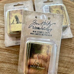 Tim Holtz Iddeaology Mini Stencil Chips