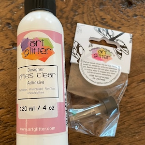 Art Glitter Glue 4 oz Art Glitter Glue with or without Fine Detail Metal Tip