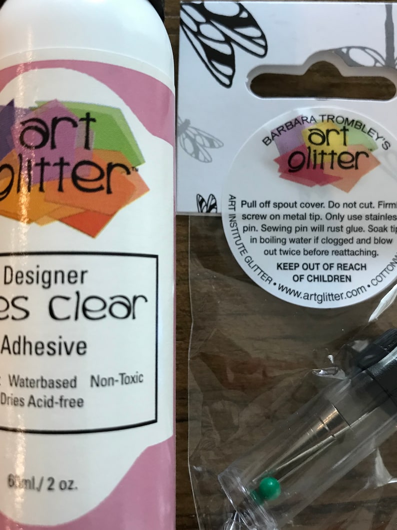 Art Glitter Glue Kit 2 oz Art Glitter Glue with Metal Tip Etsy