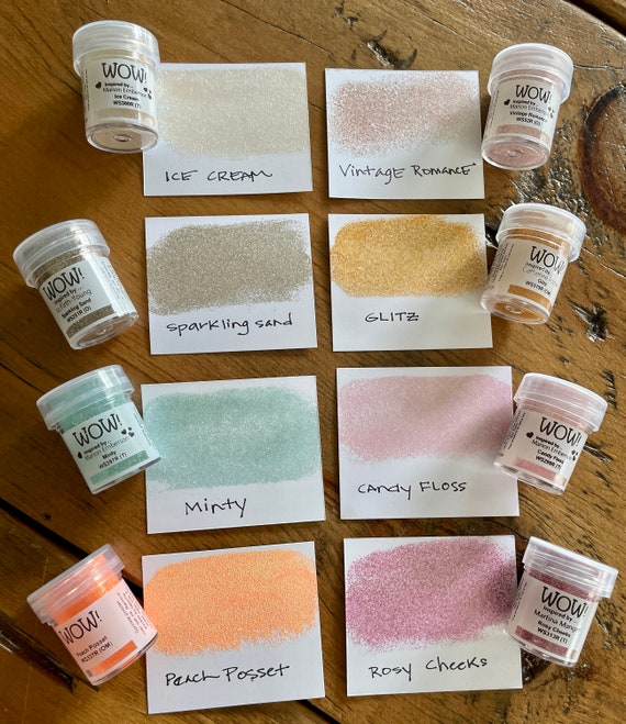 WOW ! Poudre à Embosser Pailletée Rouge 15ml - Effet Relief & Brillant Pour Scrapbooking/Cartes