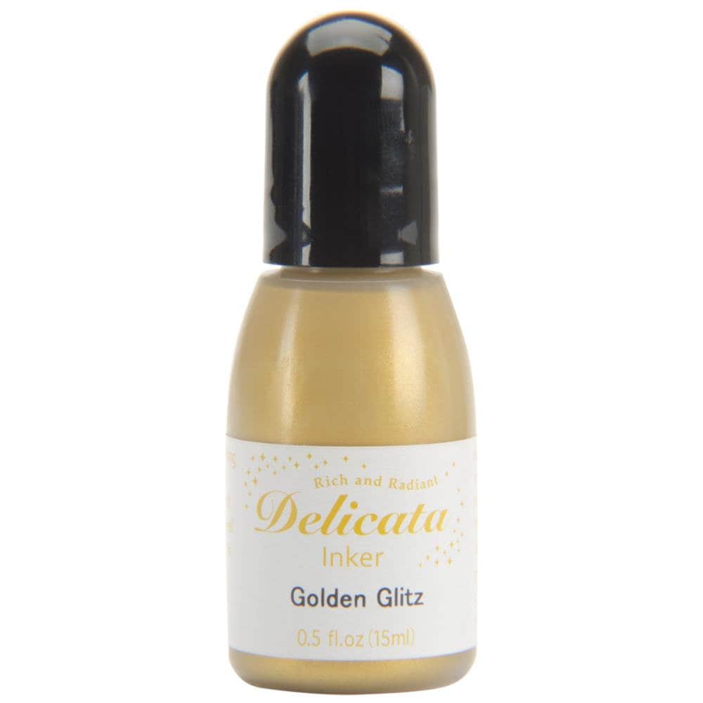 Metallic Ink Refills Delicata Metallic Pigment Ink Pads & Ink Refills - Golden Glitz ...
