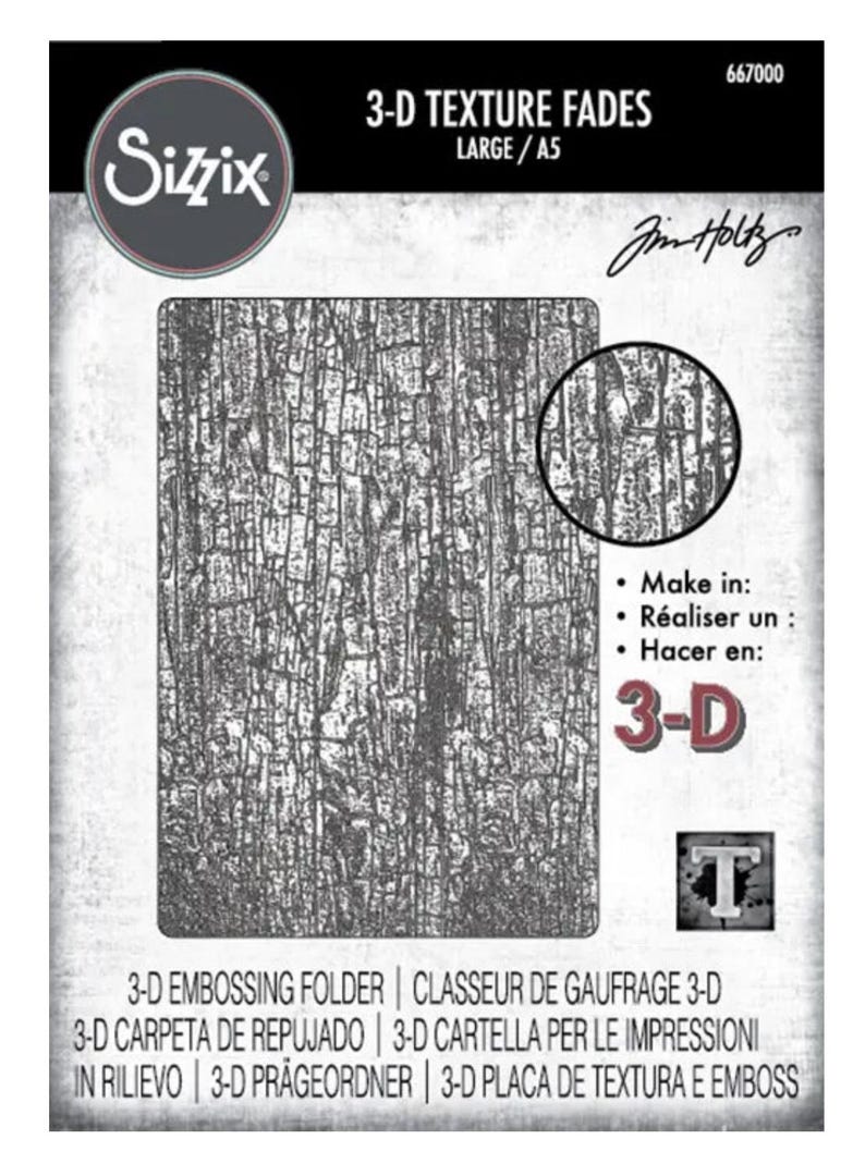 Choose Your Large A5 3D Texture Fades Embossing Folder Tim Holtz ...