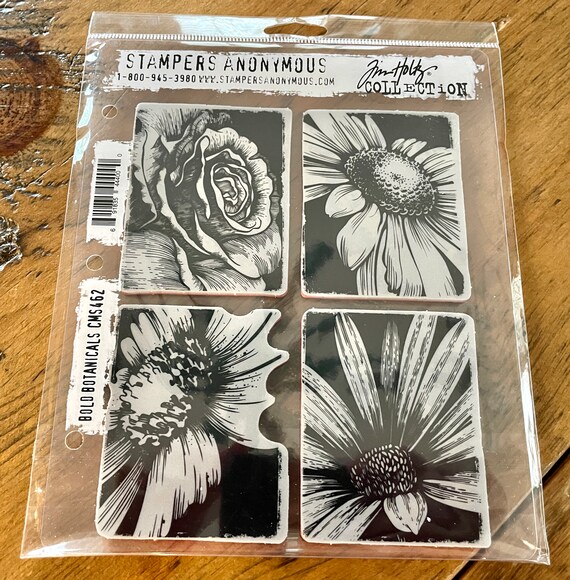 Art Gone Wild Tim Holtz Vines And Roses Cling Rubber Stamp Set, Synthetic Material, Multi-Colour, 24.5 X 18 X 0.6 Cm