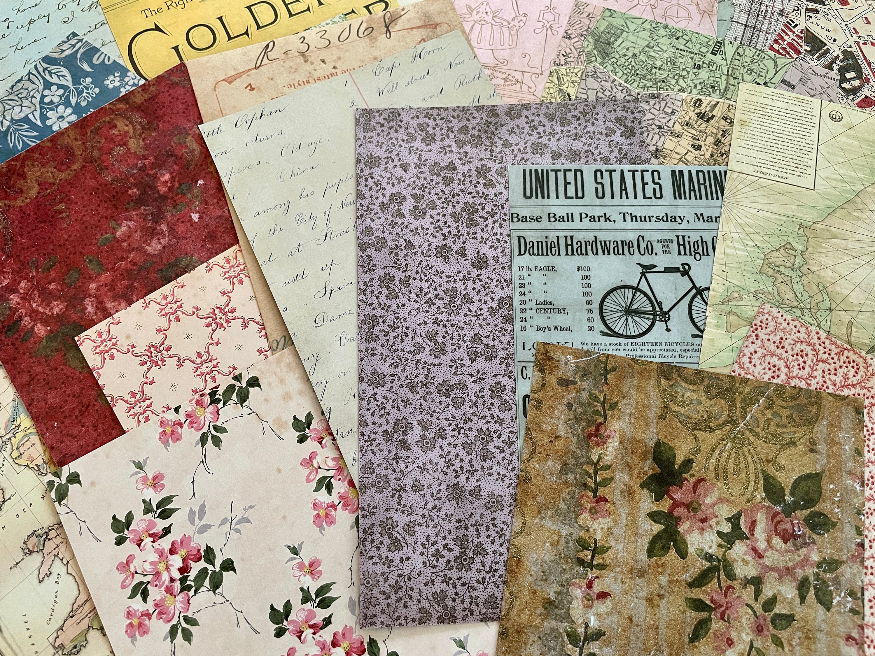 Idea-Ology Paper Stash Kraft Metallic Paper Pad 8x8 36/Pkg Confections