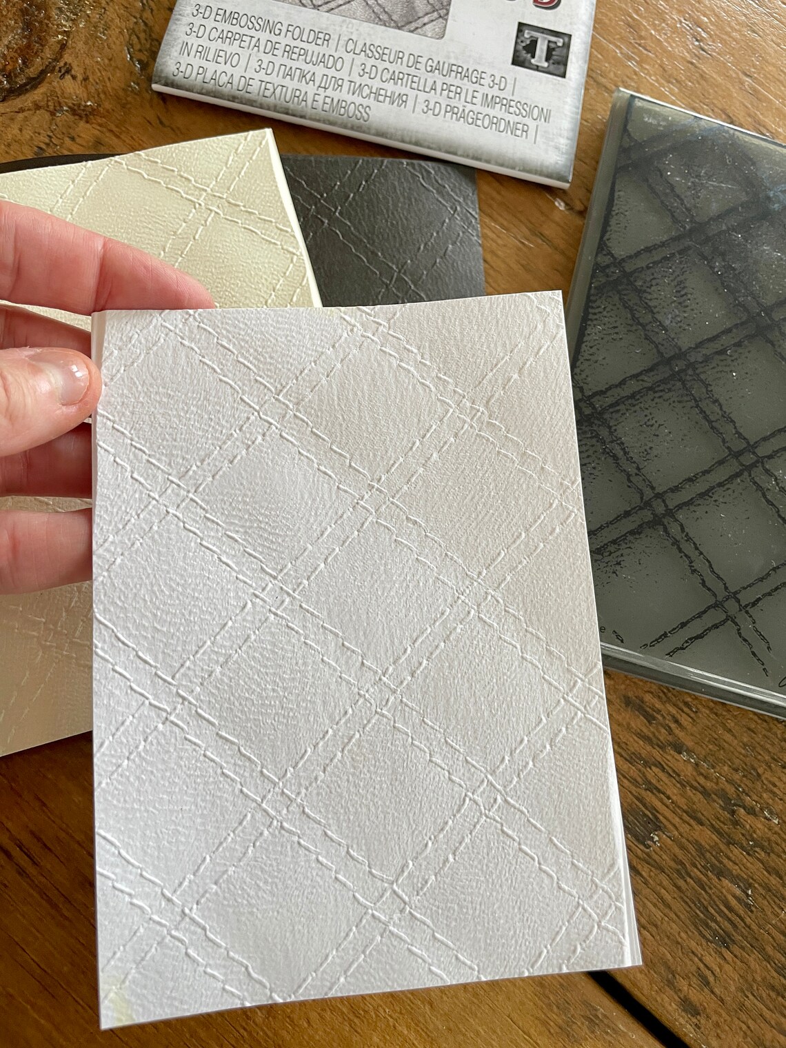 Quilted Sizzix 3D Texture Fades Embossing Folder by Tim Holtz Etsy