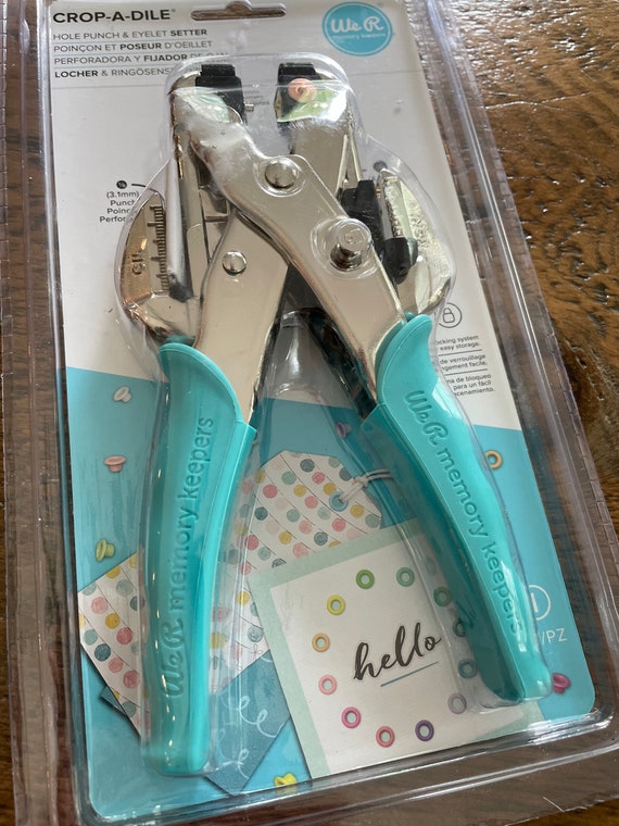 How To Use The We R Memory Keepers Crop-A-Dile Hole Punch & Eyelet Setter 