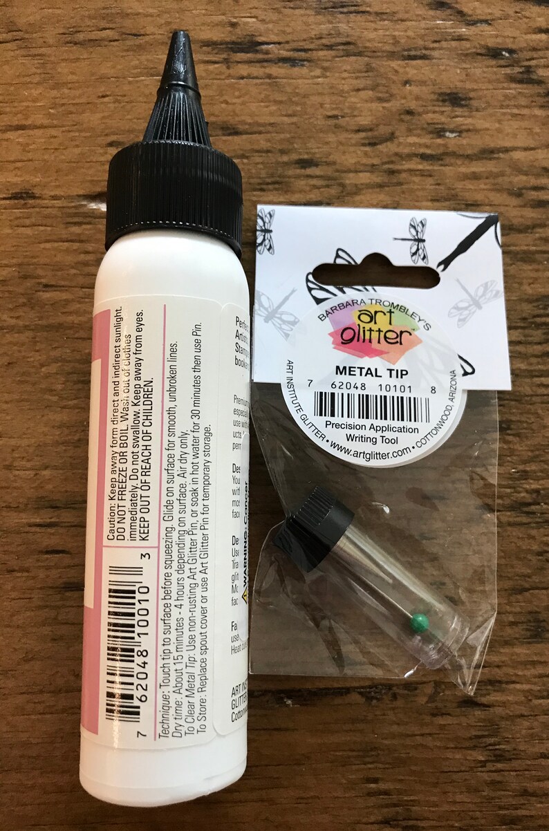 Art Glitter Glue Kit 2 oz Art Glitter Glue with Metal Tip Etsy