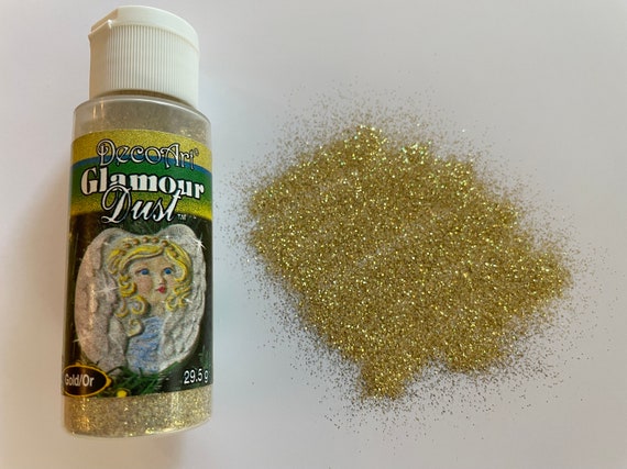 Gold Glamour Dust - 29.5ml Very Fine Micro Glitter - Nail Art - Card