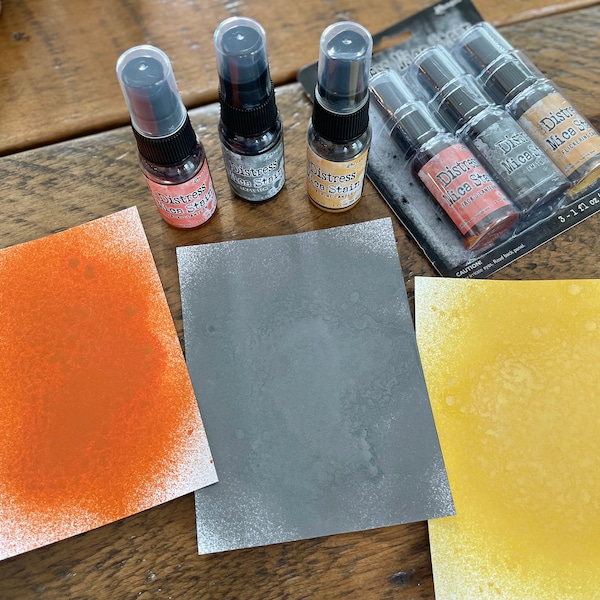 LAST Set DISCONTINUED-  SET 1 - Halloween Release Tim Holtz & Ranger Ink Distress Halloween Mica Stains Set 1