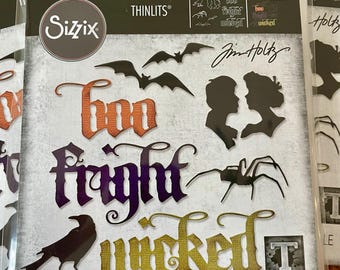 Discontinued Vault Gothic Portraits Sizzix Thinlits Dies By Tim Holtz 9/Pkg 666681