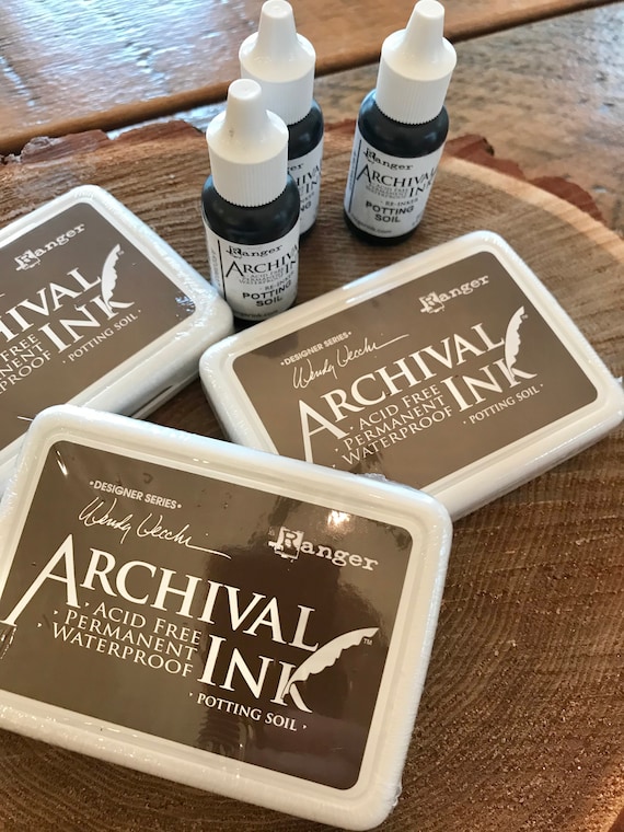 Potting Soil Archival Ink Pads and Ink Refills by Wendy Vecchi & Ranger Ink  