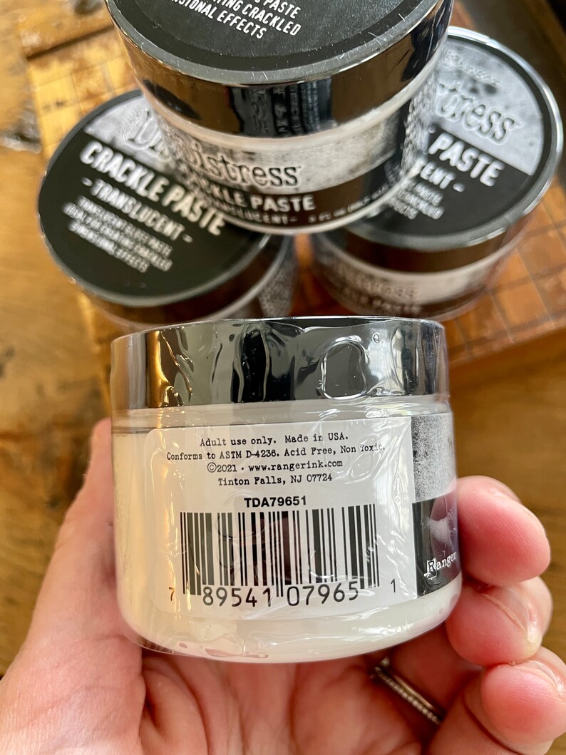 Tim Holtz Distress Translucent Crackle Paste Ranger Ink TDA79651 - Etsy