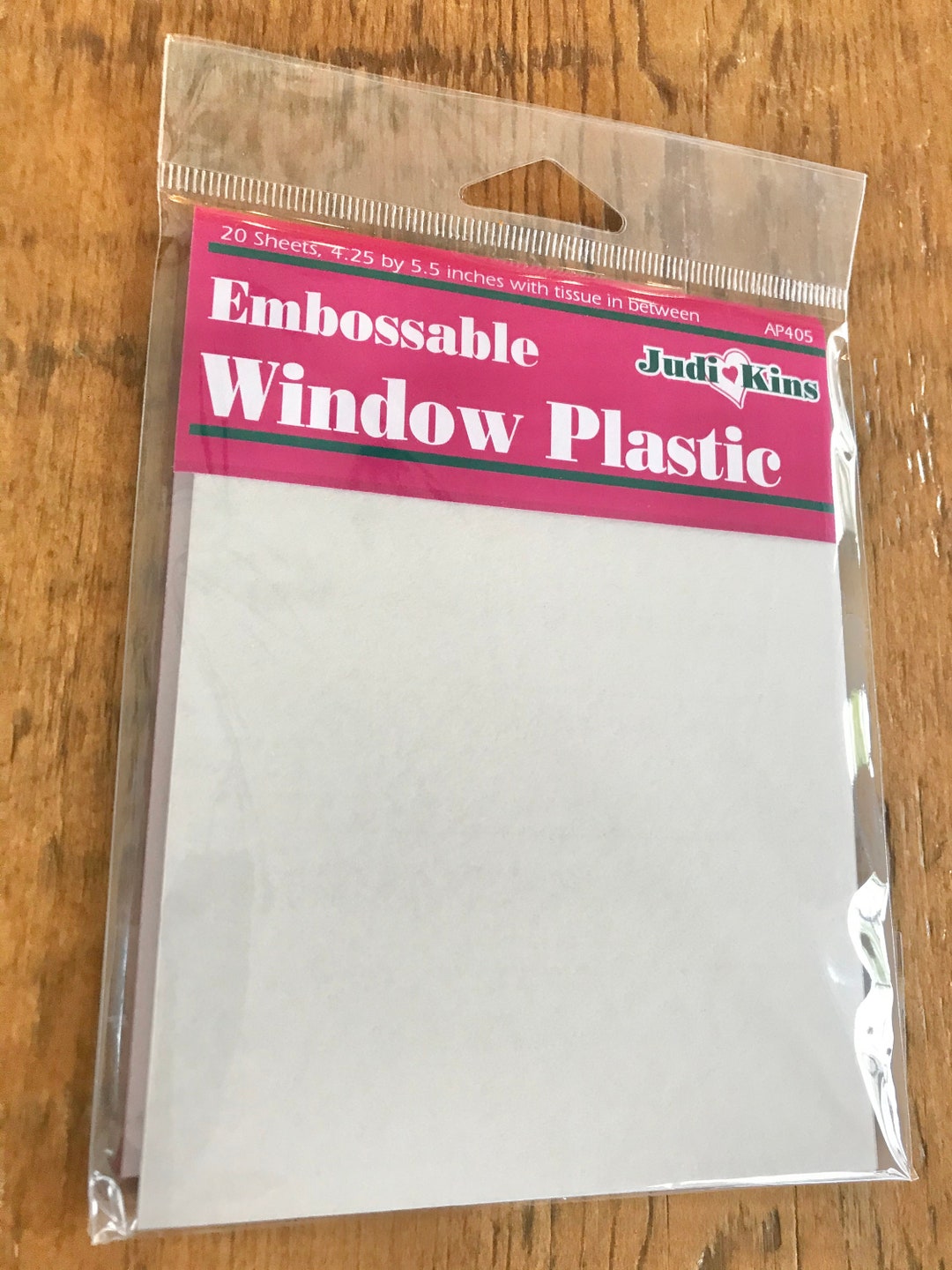 Embossable Window Plastic by Judikins Etsy