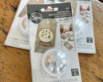 DISCONTINUED Tim Holtz Domes 1.25” Sizzix 663559